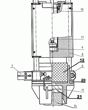 Схема свайного гидромолота МГ-3ш